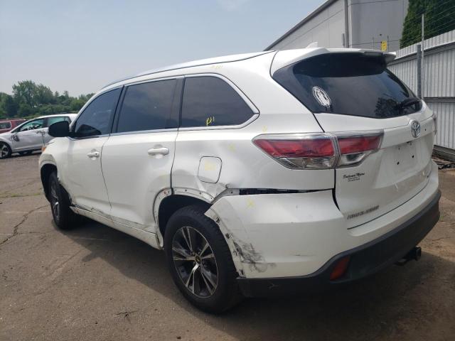 Vin: 5tdjkrfh0gs289193, lot: 60070215, toyota highlander xle 20162