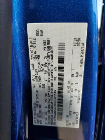 2017 FORD ESCAPE SE - 1FMCU0GD7HUB01515