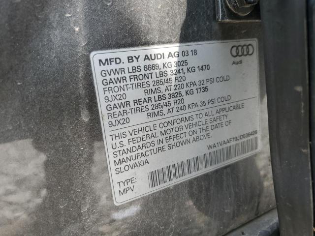 2018 AUDI Q7 PRESTIG WA1VAAF70JD036496