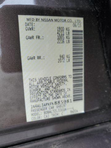2015 NISSAN ALTIMA 2.5 - 1N4AL3APXFN885981