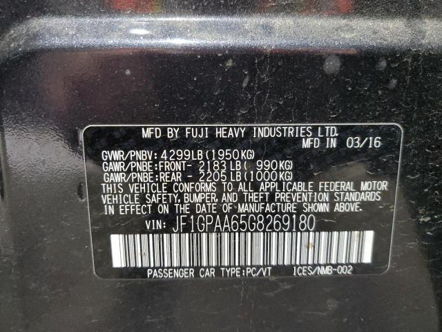 2016 SUBARU IMPREZA - JF1GPAA65G8269180