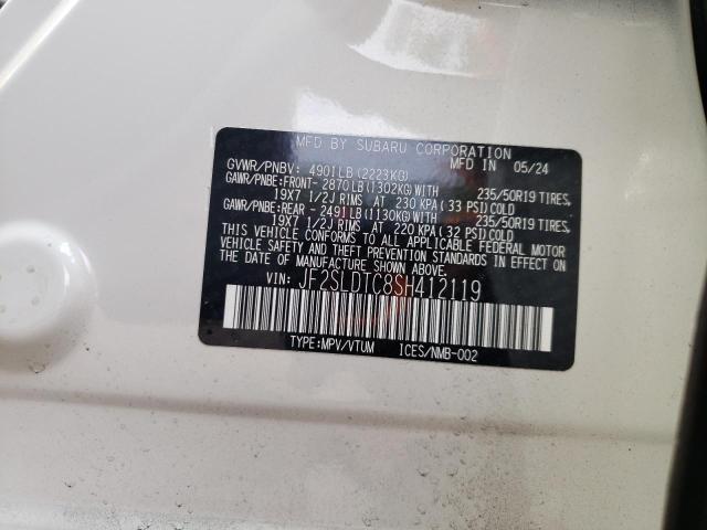 2025 SUBARU FORESTER TOURING JF2SLDTC8SH412119