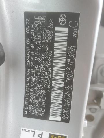 2022 TOYOTA COROLLA SE - JTND4MBE5N3169602