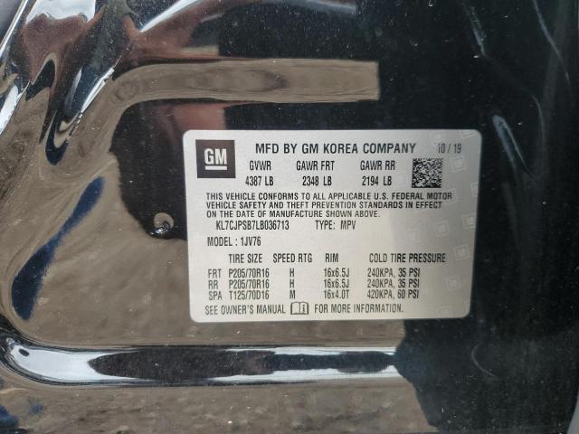 2020 CHEVROLET TRAX 1LT KL7CJPSB7LB036713