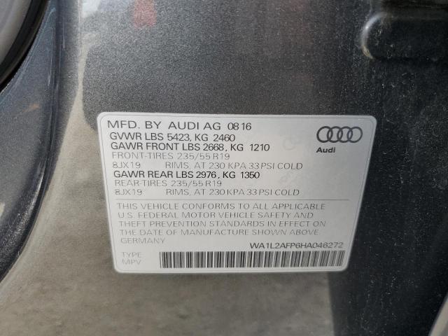 2017 AUDI Q5 PREMIUM - WA1L2AFP6HA046272