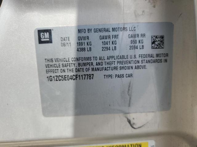 2012 CHEVROLET MALIBU 1LT #3193403876