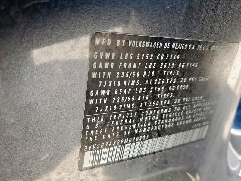 2023 VOLKSWAGEN TIGUAN SE - 3VV3B7AX2PM020237