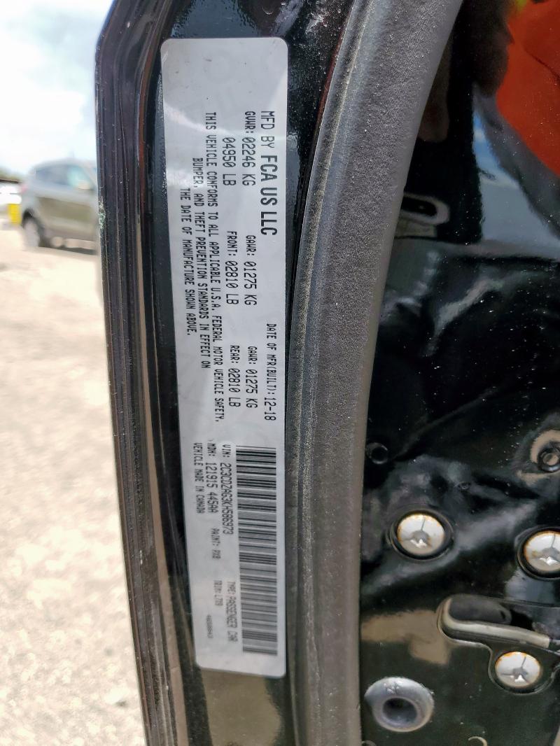 2C3CDZAG3KH586973 2019 DODGE CHALLENGER