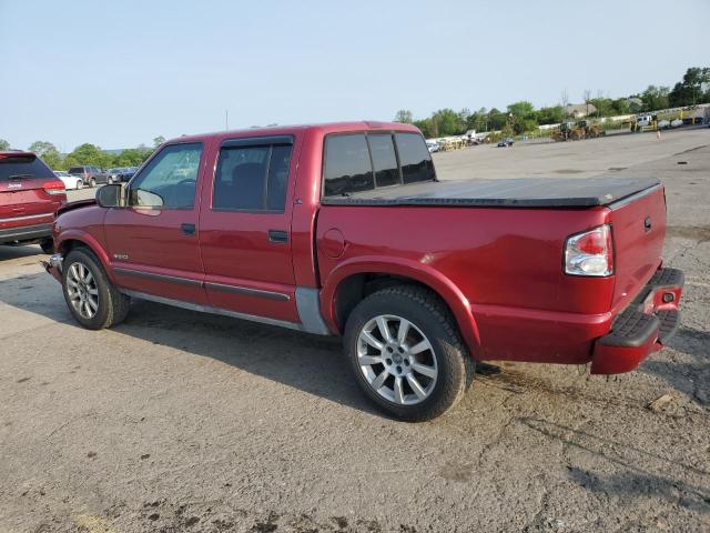 CHEVROLET S TRUCK S1 2002 red crew pic gas 1GCDT13W82K173240 photo #3