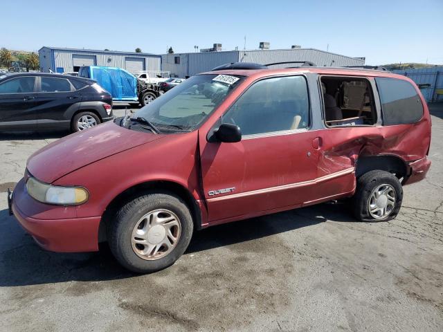 NISSAN QUEST XE 1996 red  gas 4N2DN11W1TD828645 photo #1