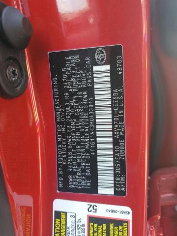 2021 TOYOTA CAMRY SE 4T1G11AK3MU433811