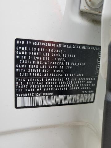 2019 VOLKSWAGEN TIGUAN SE - 3VV3B7AX1KM183390