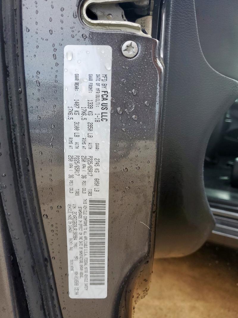 2018 DODGE GRAND CARA 2C4RDGBG9JR190984