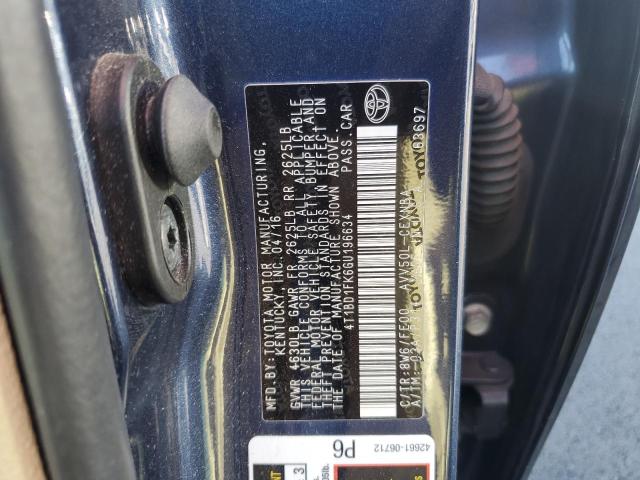 2016 TOYOTA CAMRY HYBR - 4T1BD1FK6GU196634