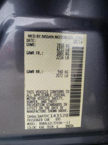 2015 NISSAN ALTIMA 2.5 - 1N4AL3AP7FC143520