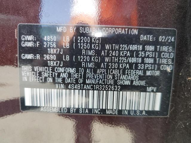 2024 SUBARU OUTBACK LI - 4S4BTANC1R3252632