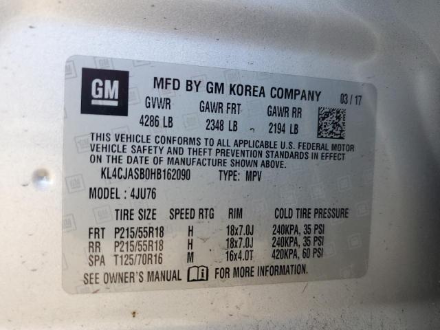 2017 BUICK ENCORE PRE KL4CJASB0HB162090