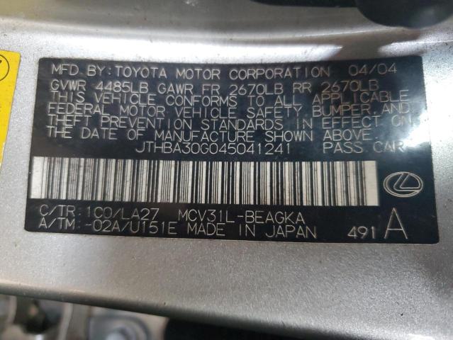 2004 LEXUS ES 330 #3202667307