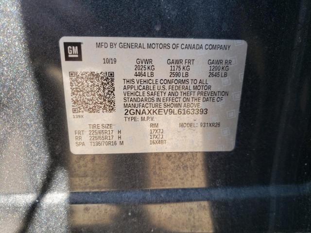 2020 CHEVROLET EQUINOX LT - 2GNAXKEV9L6163393