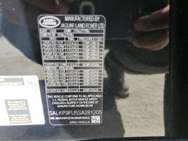 2025 LAND ROVER RANGE ROVE SALKP9FU5SA281205