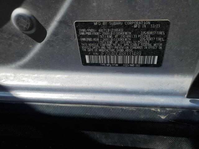 2024 SUBARU CROSSTREK JF2GUADC4R8333489