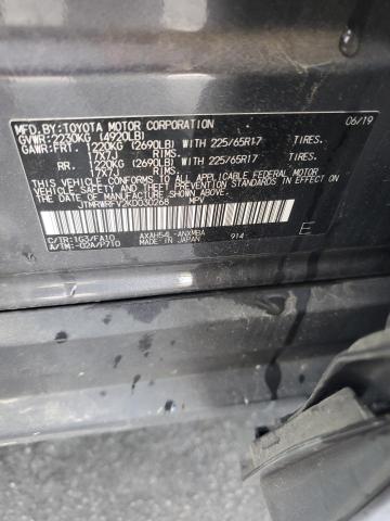 2019 TOYOTA RAV4 XLE - JTMRWRFV2KD030268