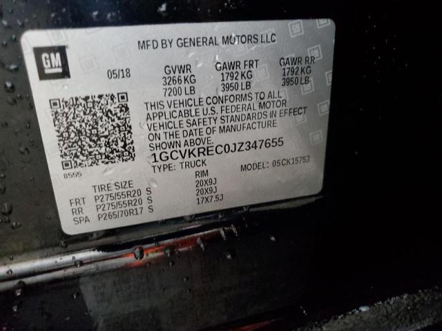2018 CHEVROLET silverado 1GCVKREC0JZ347655