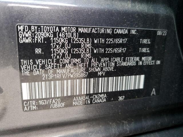 2023 TOYOTA RAV4 XLE - 2T3P1RFV7PW395867