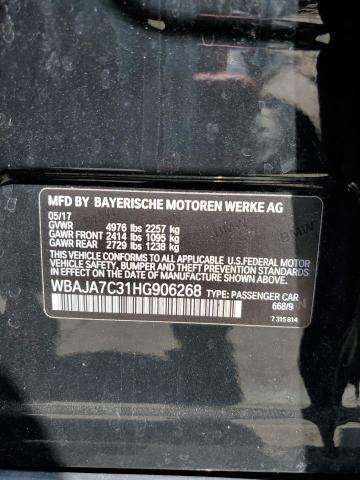 2017 BMW 530 XI WBAJA7C31HG906268