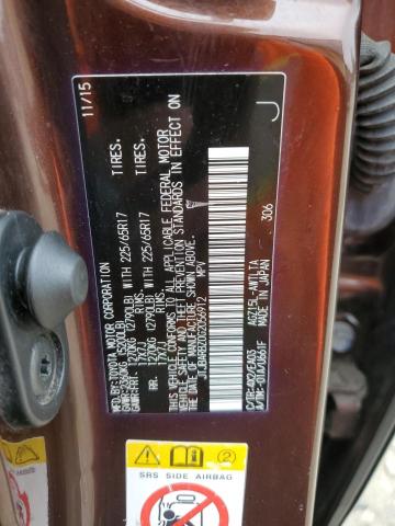 2016 LEXUS NX 200T BA JTJBARBZ0G2056912