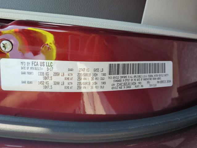 2018 CHRYSLER PACIFICA T 2C4RC1BG5JR114534