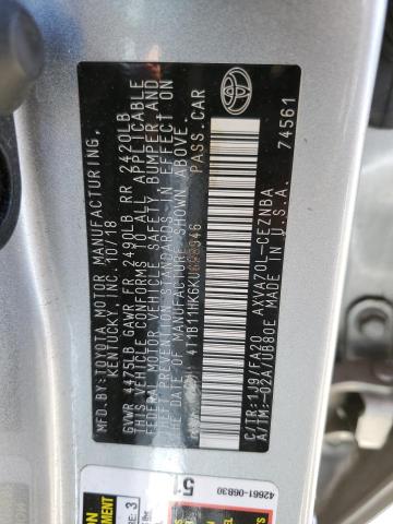 2019 TOYOTA CAMRY L - 4T1B11HK6KU698946