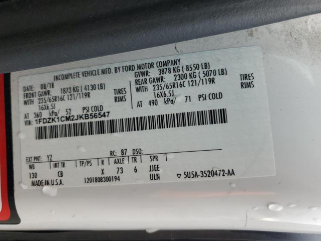 2018 FORD TRANSIT T- 1FDZK1CM2JKB56547