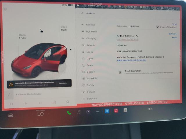 2023 TESLA MODEL Y - 7SAYGDEF9PF611338