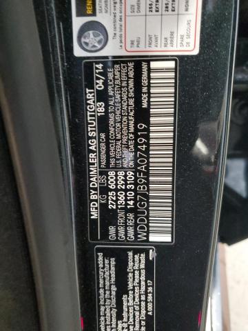 2015 MERCEDES-BENZ S 63 AMG - WDDUG7JB9FA074919