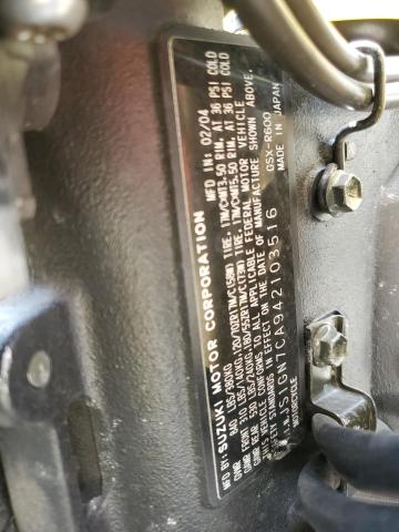 2004 SUZUKI GSX 600 JS1GN7CA942103516