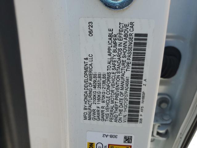 2023 HONDA ACCORD HYB 1HGCY2F57PA046841