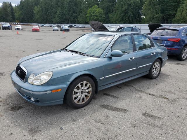 HYUNDAI SONATA GLS 2005 blue  gas KMHWF35H55A165158 photo #1
