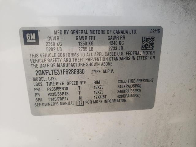 2015 GMC TERRAIN SL - 2GKFLTE37F6286830