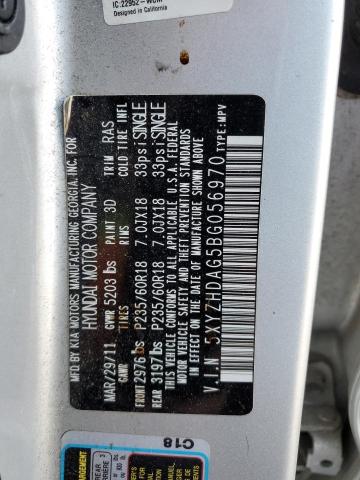 2011 HYUNDAI SANTA FE S - 5XYZHDAG5BG056970