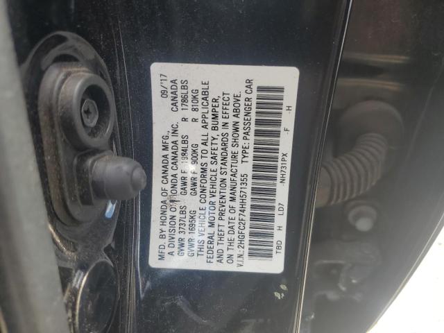 2017 HONDA CIVIC EX - 2HGFC2F74HH571355