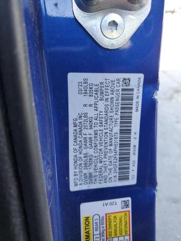 2023 HONDA CIVIC SPOR - 2HGFE2F54PH531879