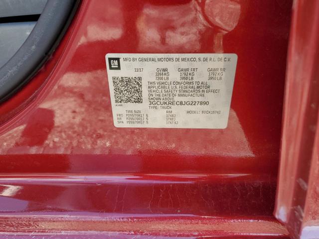 2018 CHEVROLET SILVERADO - 3GCUKREC8JG227890