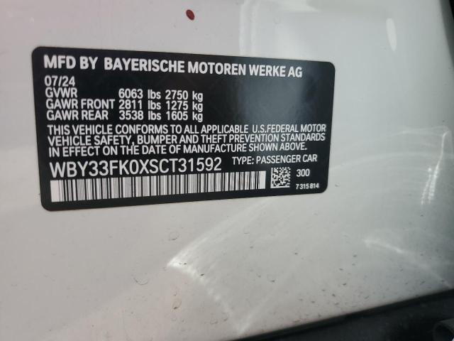 2025 BMW I5 EDRIVE WBY33FK0XSCT31592