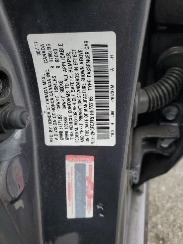 2017 HONDA CIVIC LX 2HGFC2F51HH553166