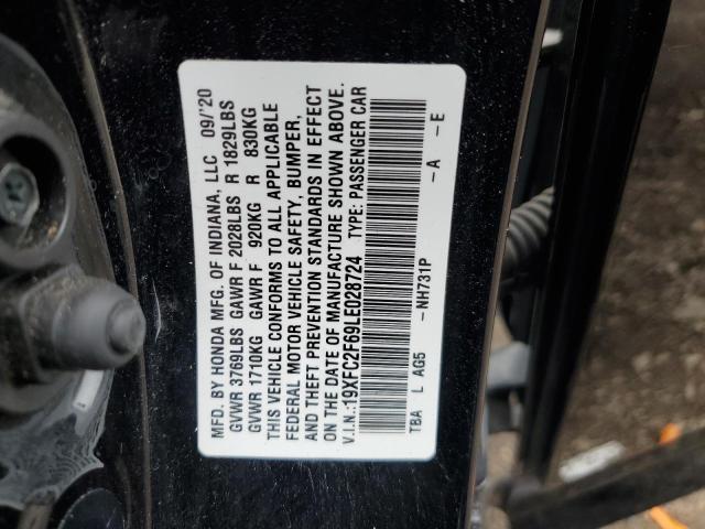 2020 HONDA CIVIC LX 19XFC2F69LE028724