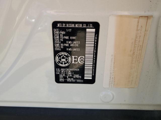 2017 NISSAN ARMADA PLA - JN8AY2NE9H9704626