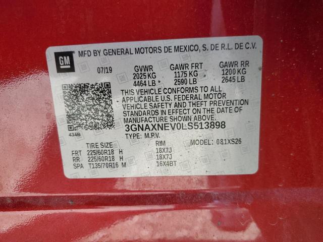 2020 CHEVROLET EQUINOX PR - 3GNAXNEV0LS513898