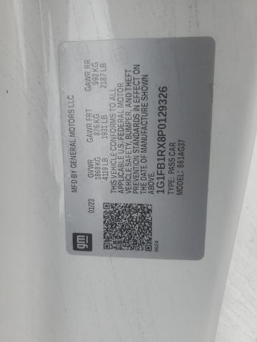2023 CHEVROLET CAMARO LS 1G1FB1RX8P0129326