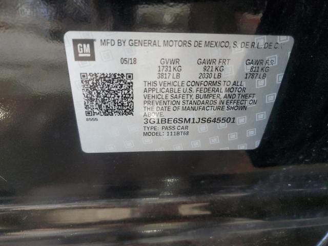 2018 CHEVROLET CRUZE LT 3G1BE6SM1JS645501